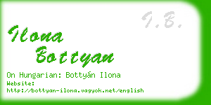 ilona bottyan business card